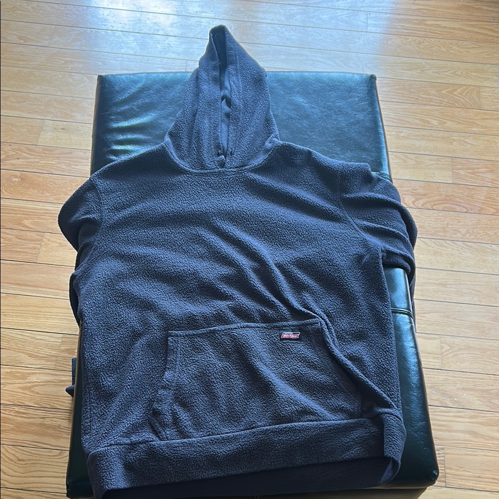 Dickie’s Fleece Hoodie Black – Cozy Pullover Mens M